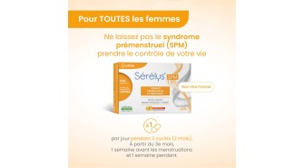 Complément alimentaire confort prémsentruel - Sérélys SPM
