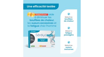 Complément alimentaire Andropause Bouffées chaleur - Sérélys HOMME