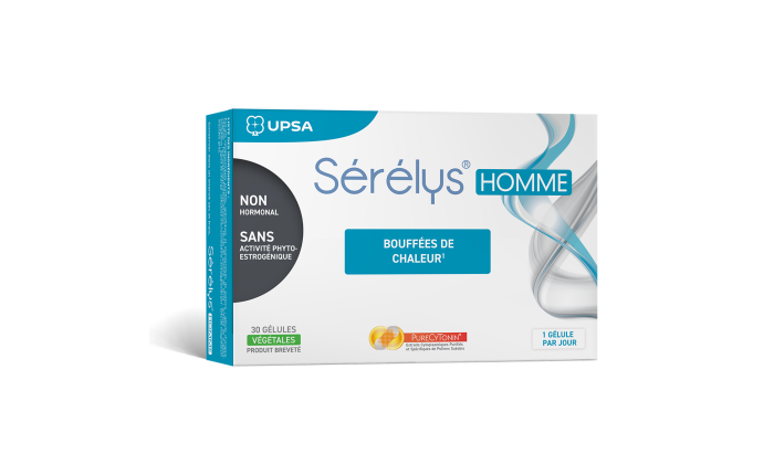 Complément alimentaire Andropause Bouffées de chaleur - Sérélys HOMME